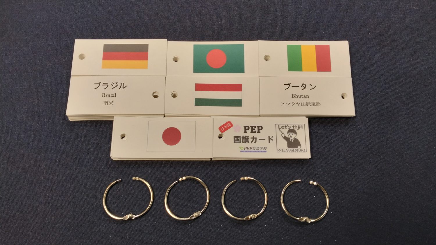 –　PEP国旗カード（日本語版）　PEP英語学校オンラインショップ