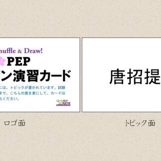PEPプレゼン演習カード③（54枚）