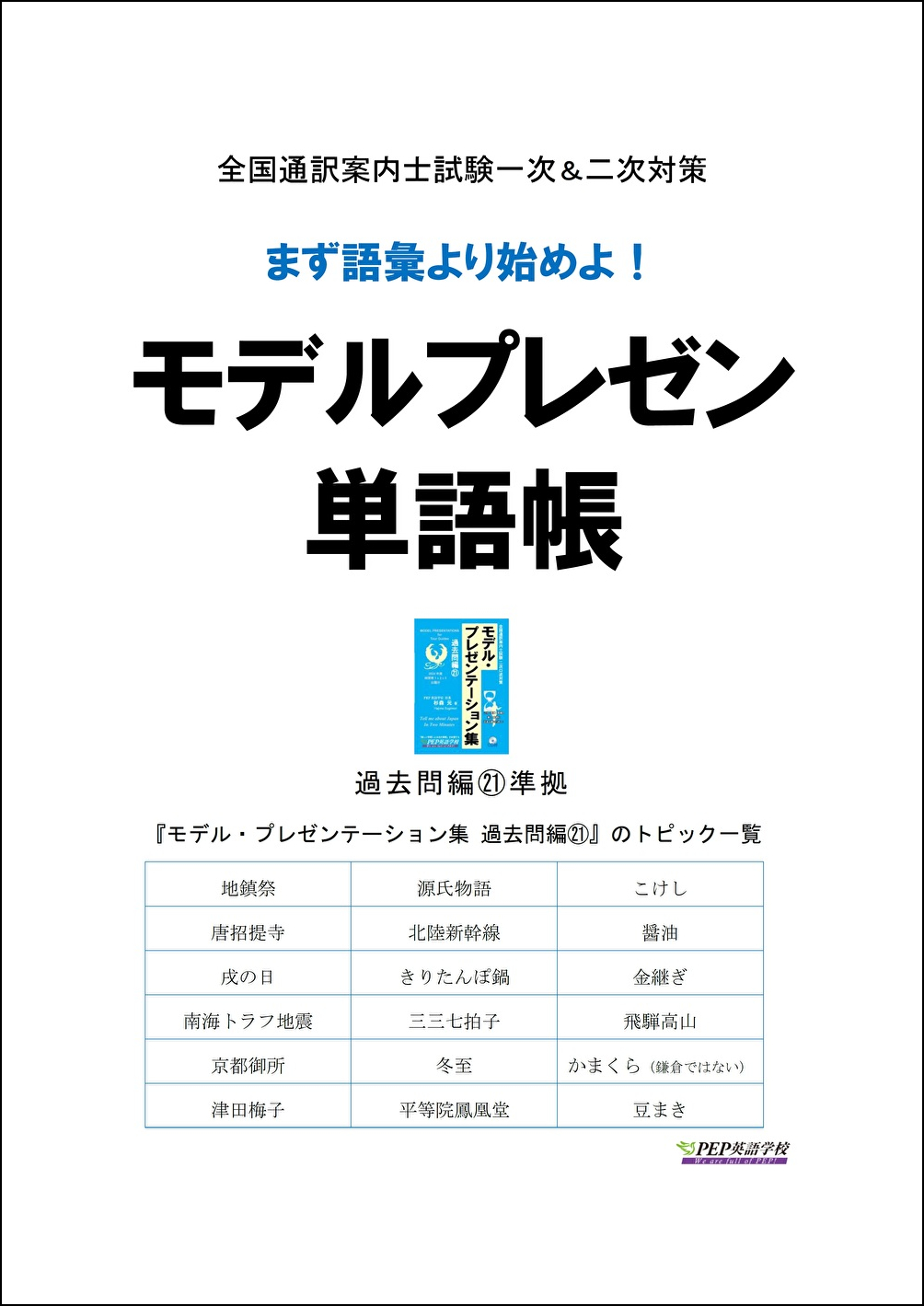 モデルプレゼン単語帳(過去問編21)